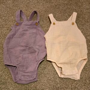 Little Planet Organic Cotton Gauze Rompers